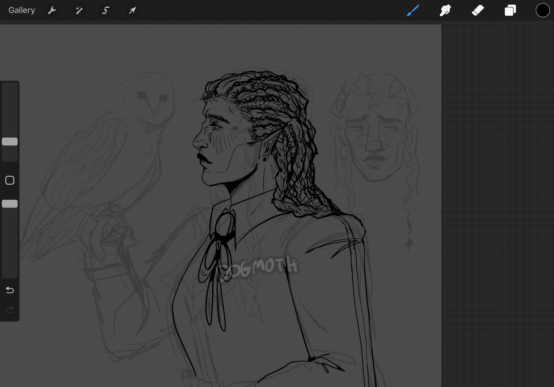 MY OC ; WIP SIDE PROF