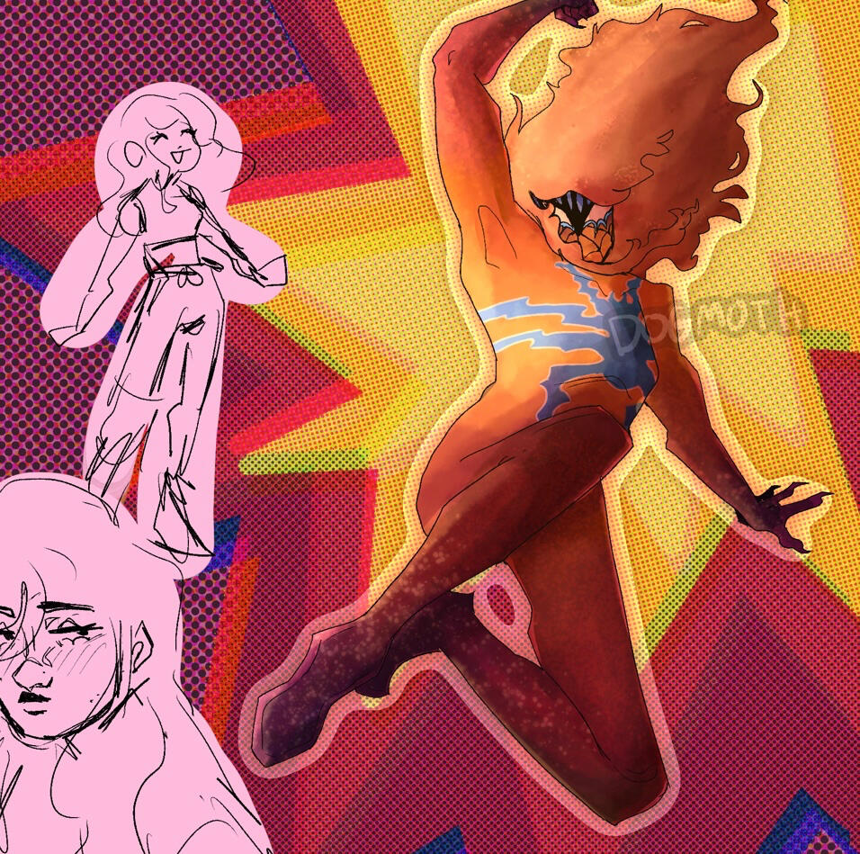 SUNSET SPIDER ; MY OC