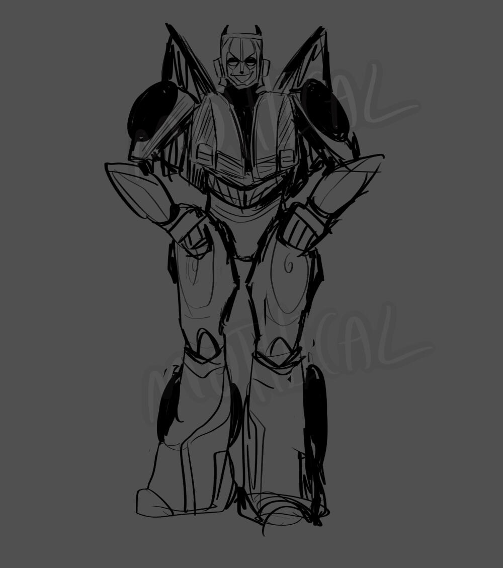 FRIEND’S TRANSFORMER OC ; SKETCH